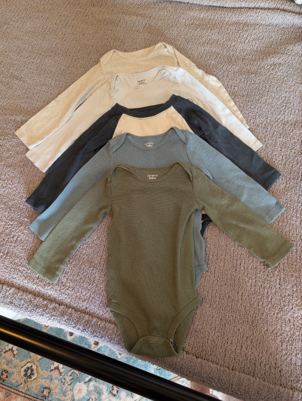 Carters Long Sleeve Onesies